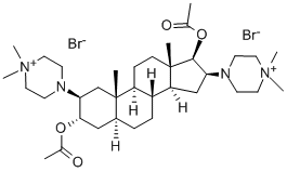 4,4'-((2beta,3alpha,5alpha,16beta,17beta)-3,17-Bis(acetyloxy)androstane-2,16-diyl)bis(1,1-dimethyl-piperazinium) dibromide(52212-02-9)